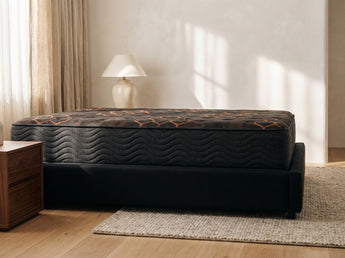 Jamison Sleep Response Elevate Plush mattress, side profile showing the mattress height