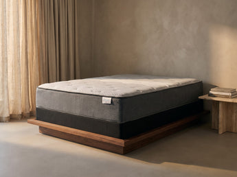 Jamison Sleep Response Ion Plush mattress, side profile showing the mattress height
