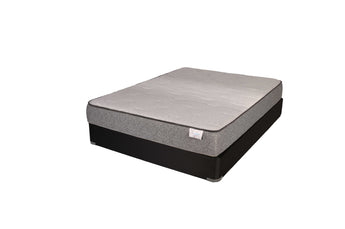 Jamison Sleep Response React Cushion Firm mattress on a foundation, manufacturer product photo, online exclusive from Mattress Overstock