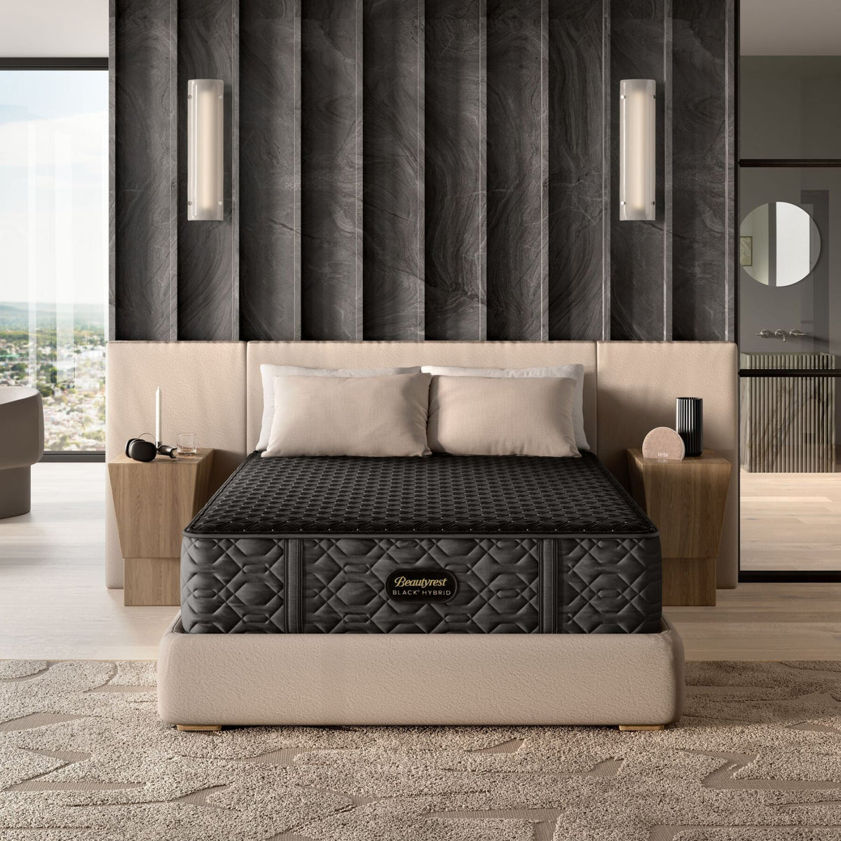 Beautyrest - Mattress Overstock | Mattress Store | Kentucky - Beautyrest Black® Series Three 15.75" Medium Hybrid Mattress