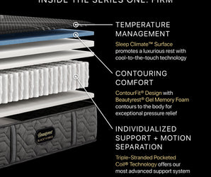 Beautyrest Black® Series One 13.25" Firm Hybrid Mattress