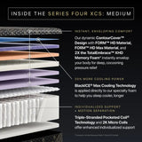 Beautyrest Black® Hybrid Series Four XCS 15" Medium Mattress