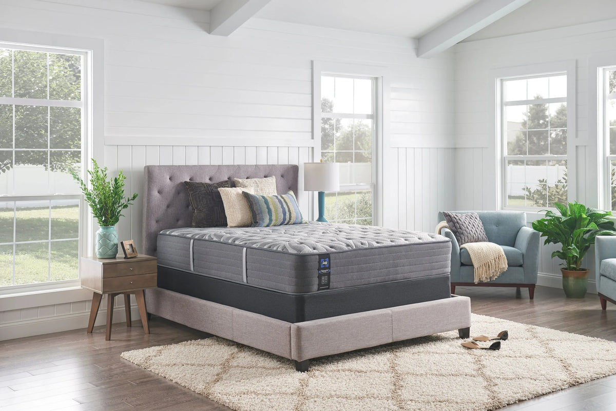 Sealy mattress in a bedroom