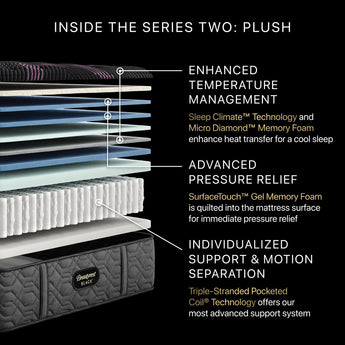Beautyrest - Mattress Overstock | Mattress Store | Kentucky - Beautyrest Black® Series Two 15.25" Plush Mattress