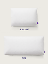 Purple Harmony Pillow Standard and King size comparison