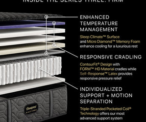 Beautyrest Black® Series Three 15.25" Firm Hybrid Mattress