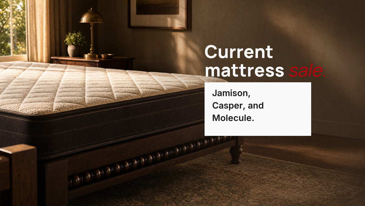 Current mattress sale. Jamison, Casper, and Molecule.